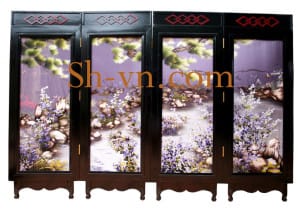 屏風手工刺綉＝屏風　87＝SHVN 2187 - 108 x 128cm